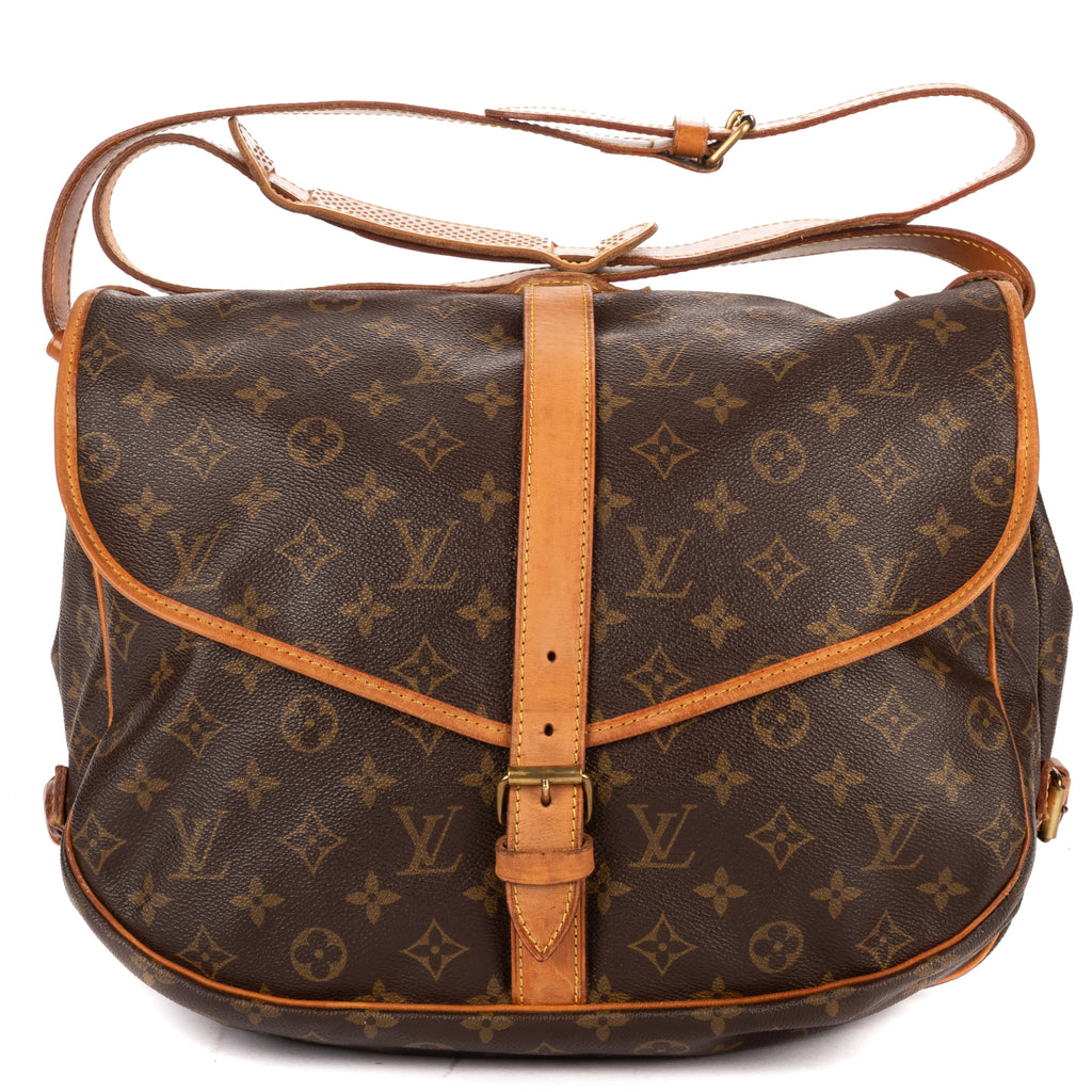 Shoulder Bag Saumur GM Brown Monogram Canvas