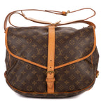 Shoulder Bag Saumur GM Brown Monogram Canvas