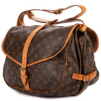 Shoulder Bag Saumur GM Brown Monogram Canvas