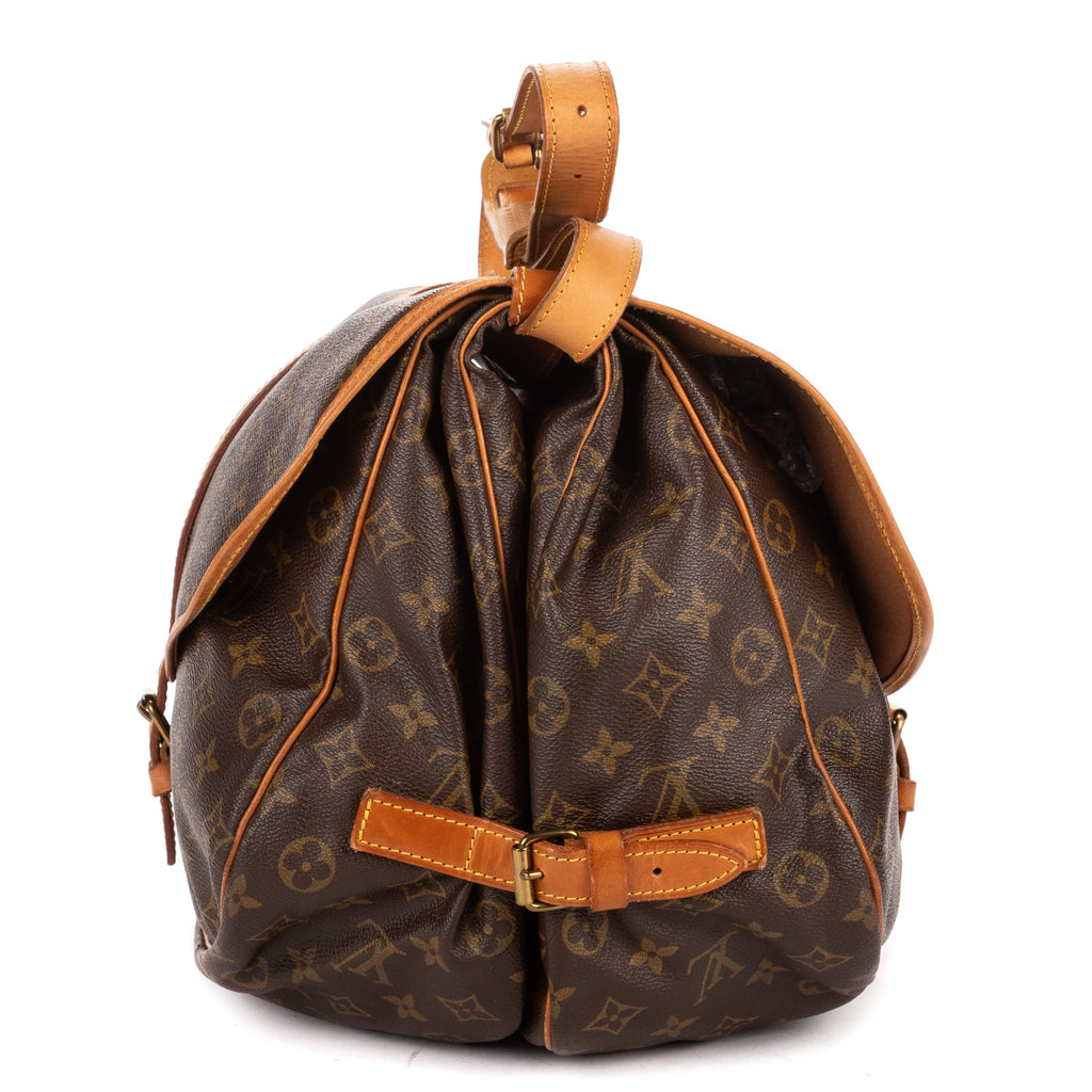 Shoulder Bag Saumur GM Brown Monogram Canvas