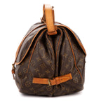Shoulder Bag Saumur GM Brown Monogram Canvas