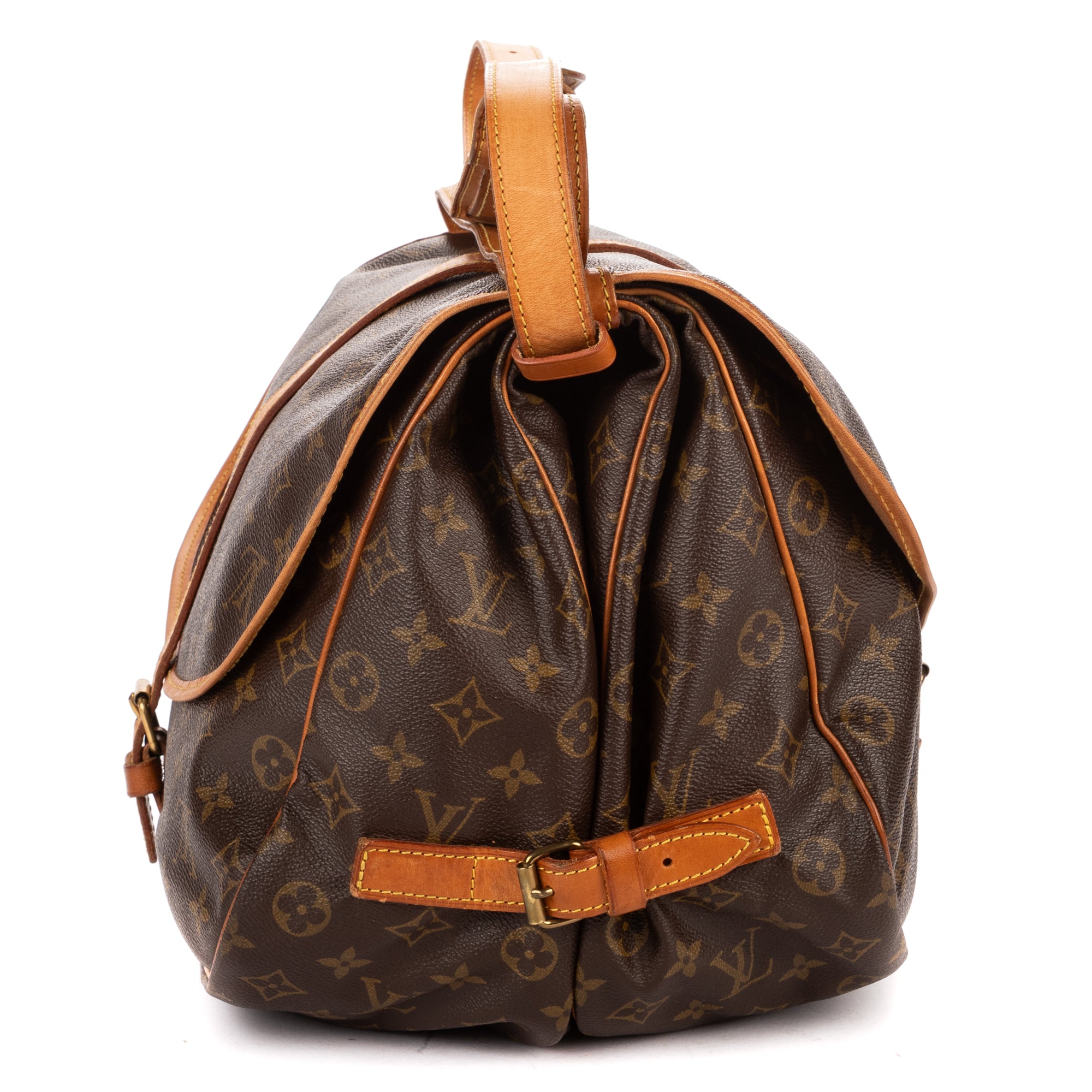 Shoulder Bag Saumur GM Brown Monogram Canvas