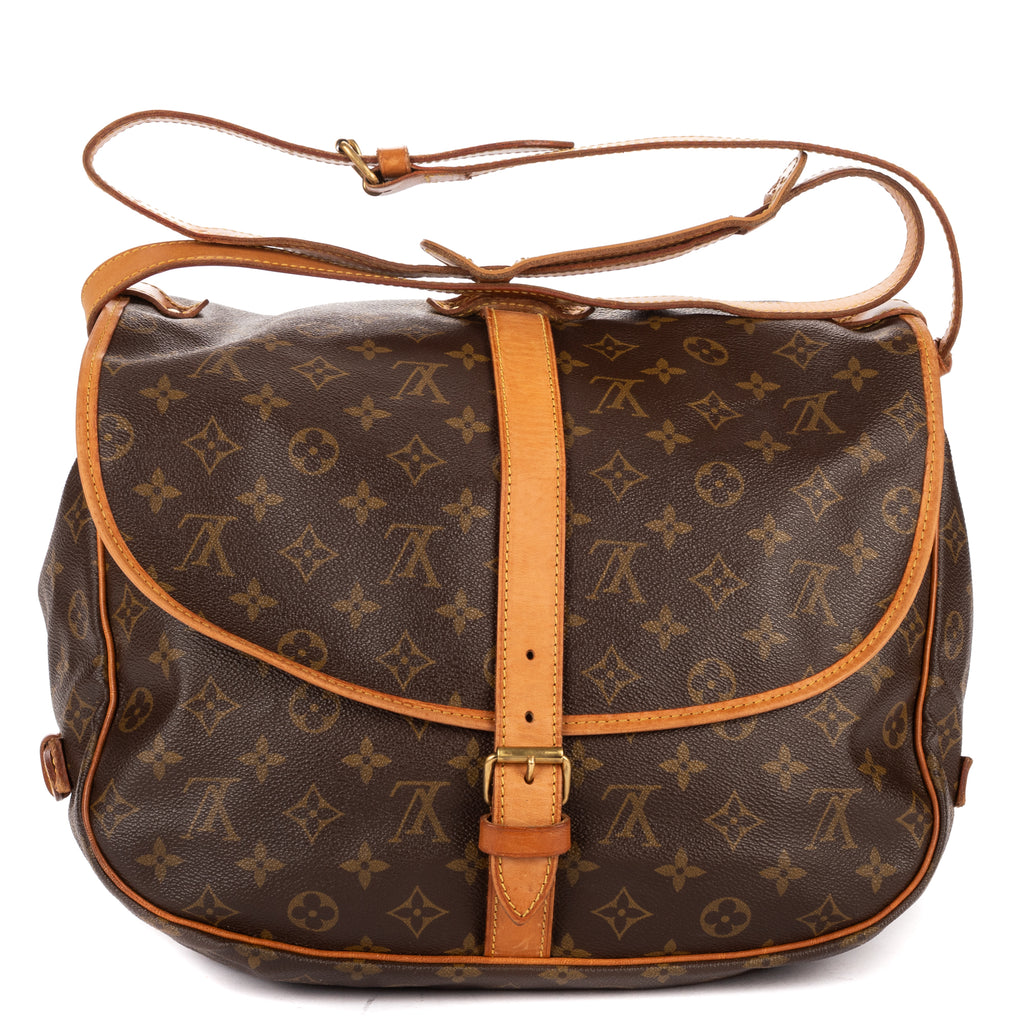 Shoulder Bag Saumur GM Brown Monogram Canvas