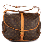 Shoulder Bag Saumur GM Brown Monogram Canvas