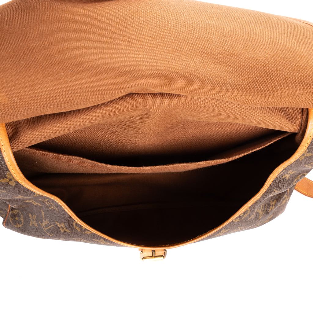 Shoulder Bag Saumur GM Brown Monogram Canvas