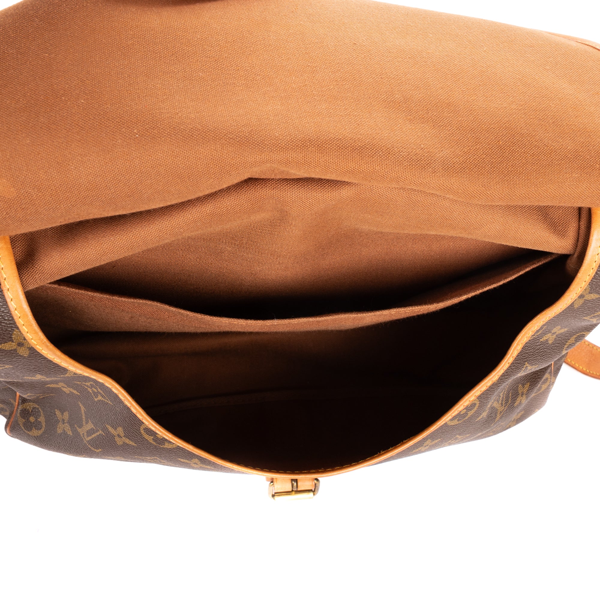 Shoulder Bag Saumur GM Brown Monogram Canvas