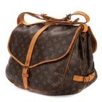 Shoulder Bag Saumur GM Brown Monogram Canvas