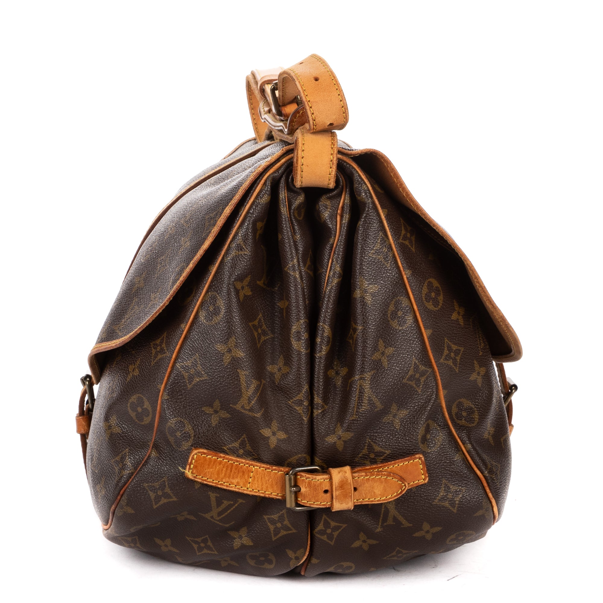 Shoulder Bag Saumur GM Brown Monogram Canvas