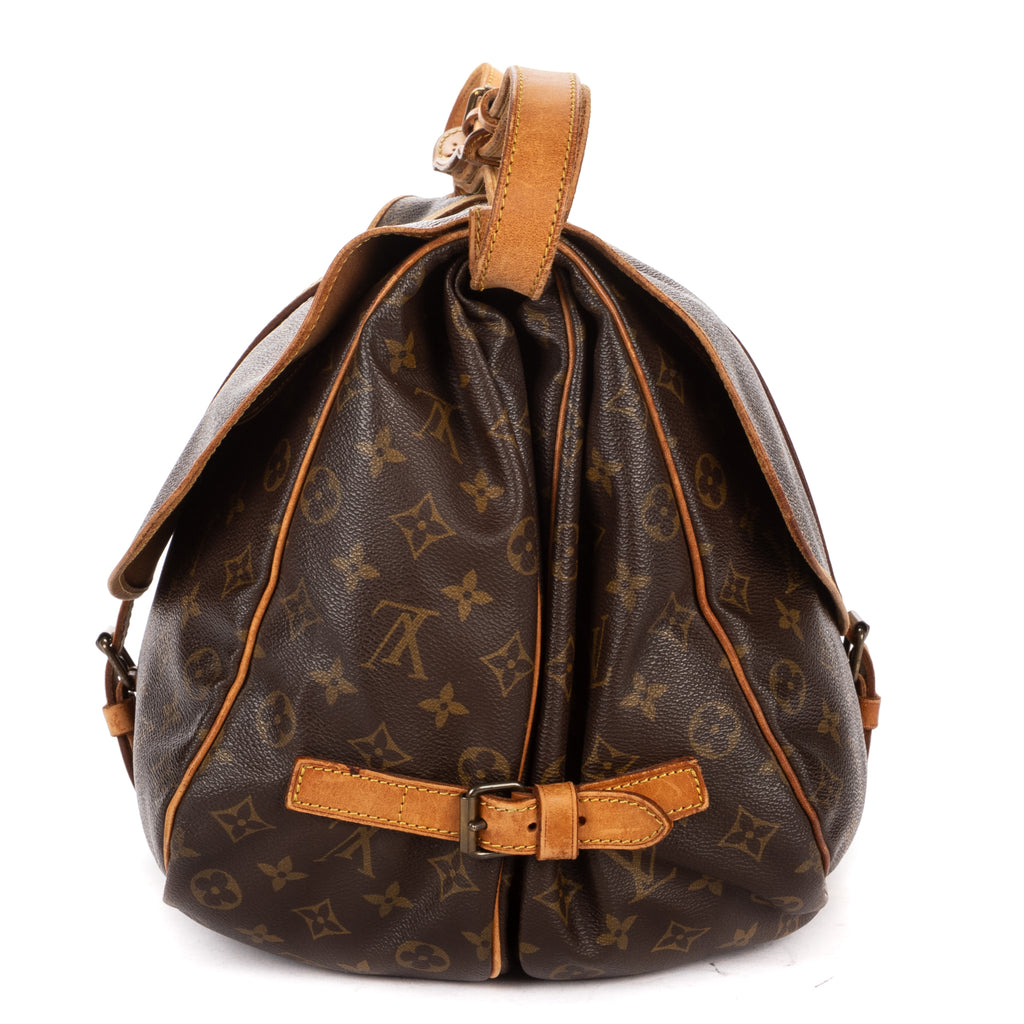 Shoulder Bag Saumur GM Brown Monogram Canvas