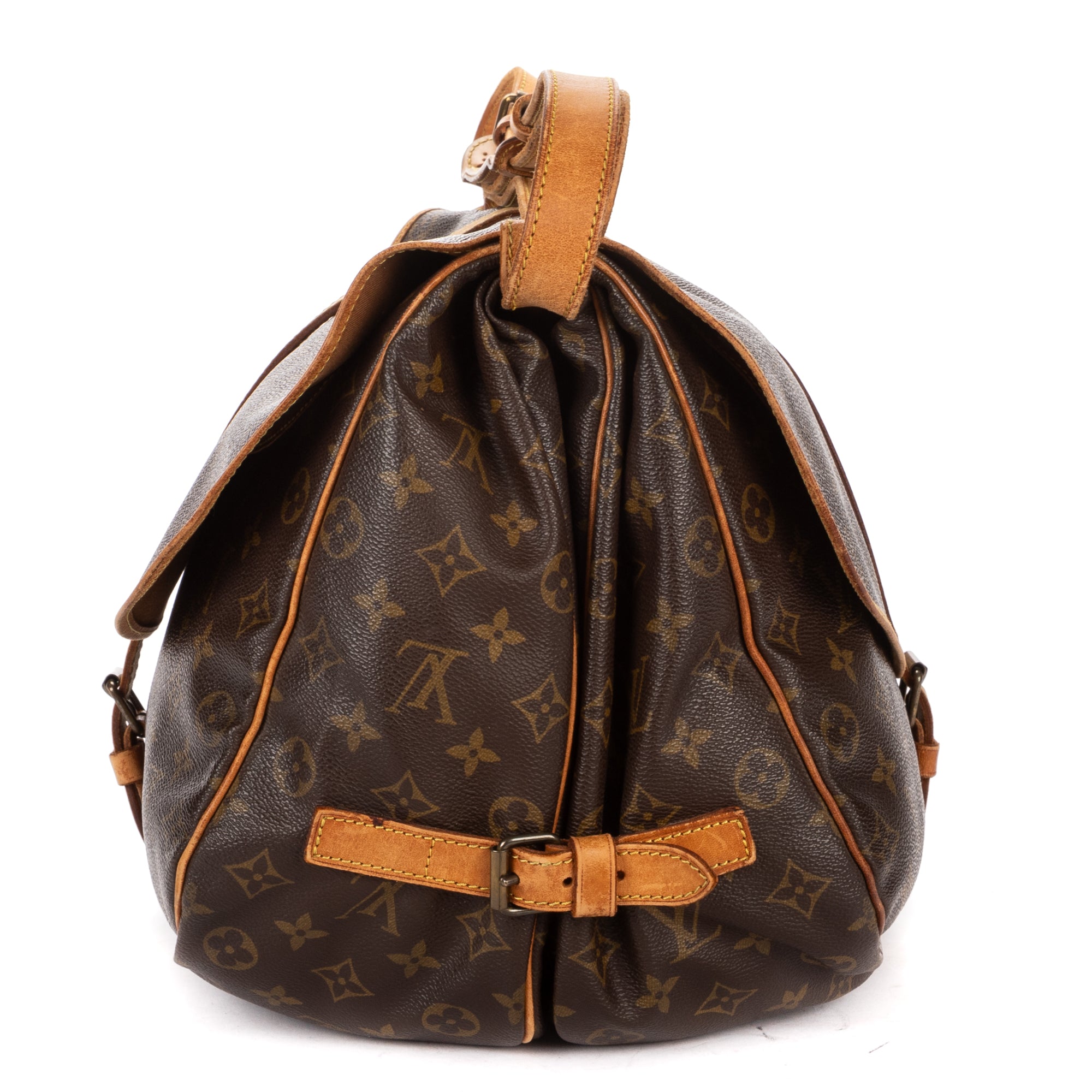 Shoulder Bag Saumur GM Brown Monogram Canvas
