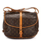 Shoulder Bag Saumur GM Brown Monogram Canvas