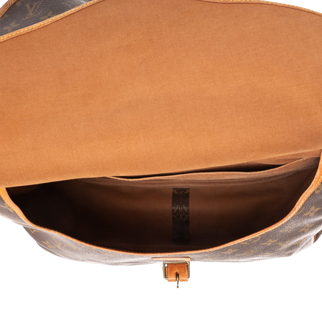 Shoulder Bag Saumur GM Brown Monogram Canvas
