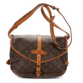 Shoulder Bag Saumur 25 Brown Monogram Canvas