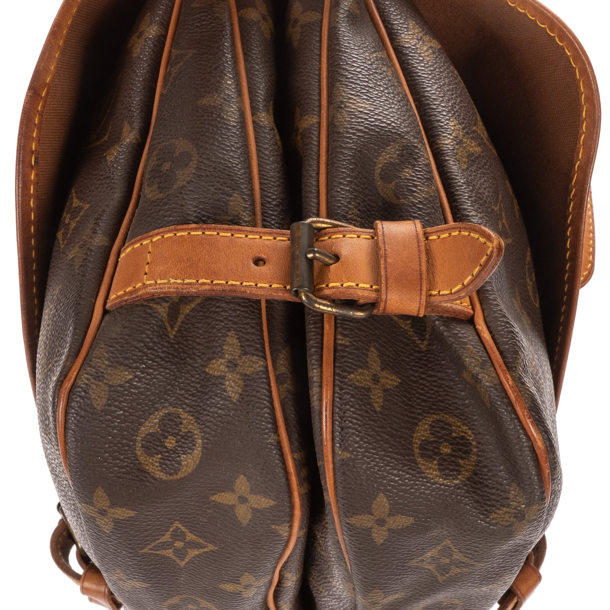 Shoulder Bag Saumur 25 Brown Monogram Canvas
