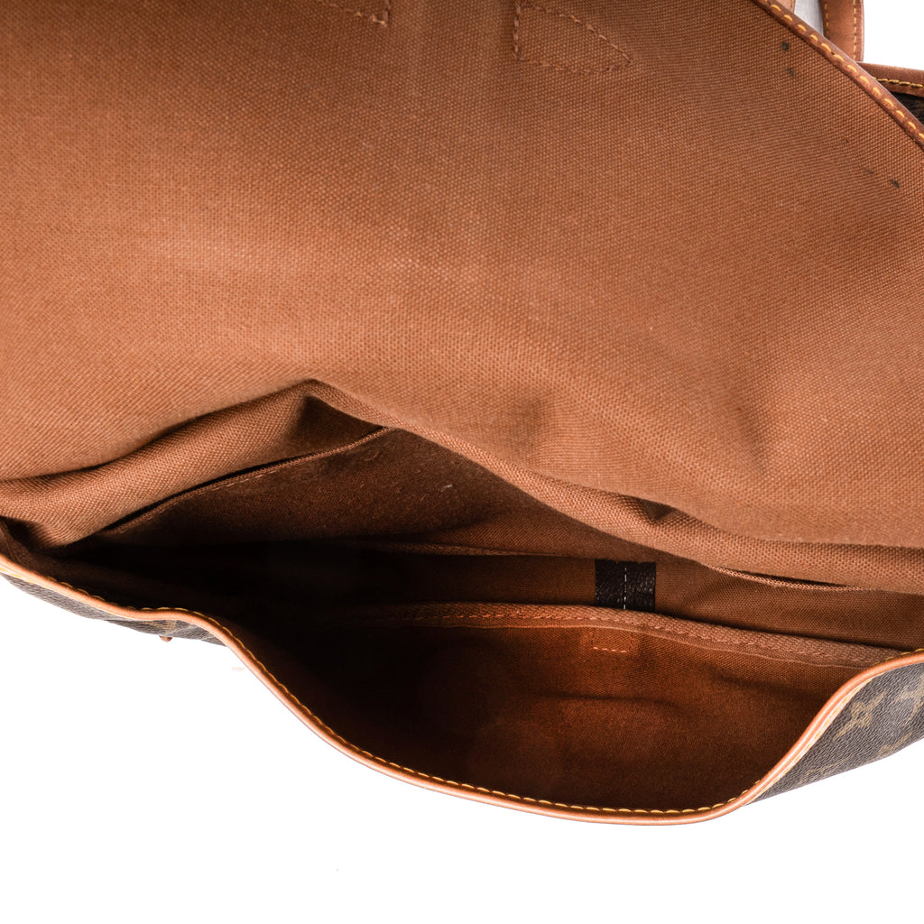 Shoulder Bag Saumur 25 Brown Monogram Canvas