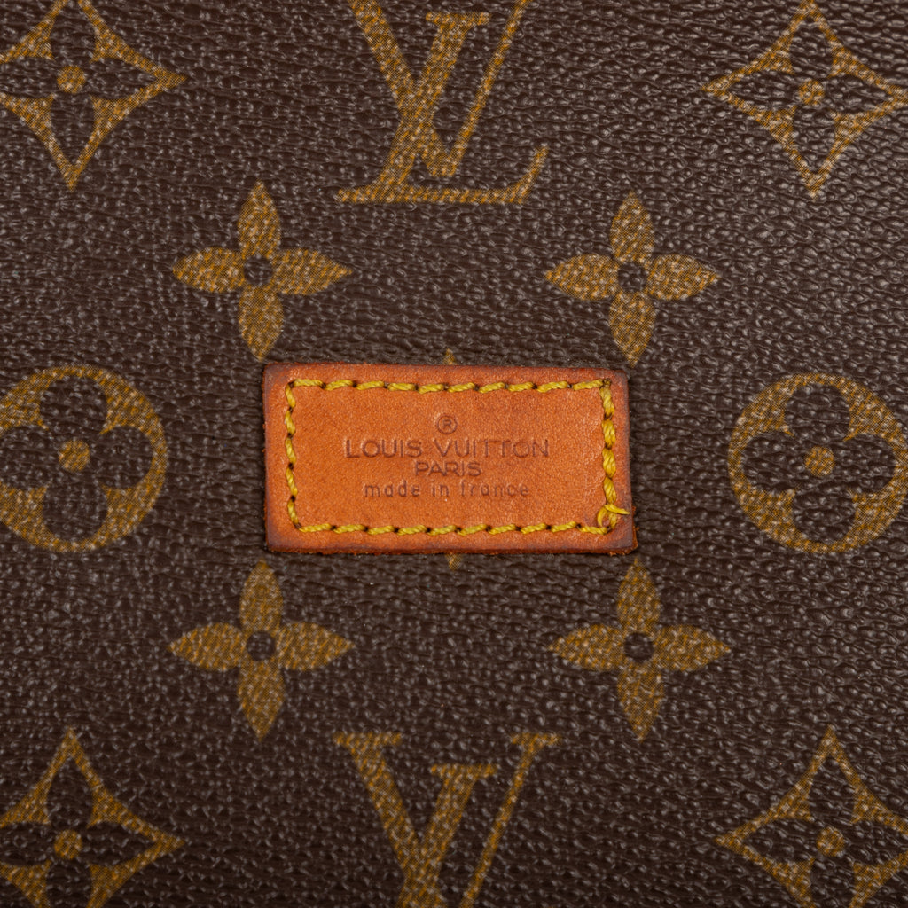 Shoulder Bag Double Strap Saumur Brown Monogram Canvas