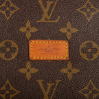 Shoulder Bag Double Strap Saumur Brown Monogram Canvas