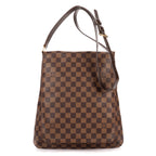 Shoulder Bag Musette Salsa Long Strap GM Dark Brown Damier Ebene