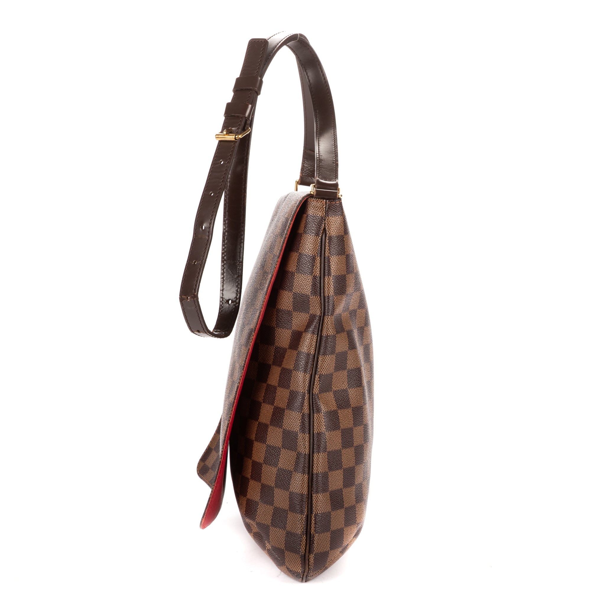 Shoulder Bag Musette Salsa Long Strap GM Dark Brown Damier Ebene