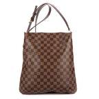 Shoulder Bag Musette Salsa Long Strap GM Dark Brown Damier Ebene