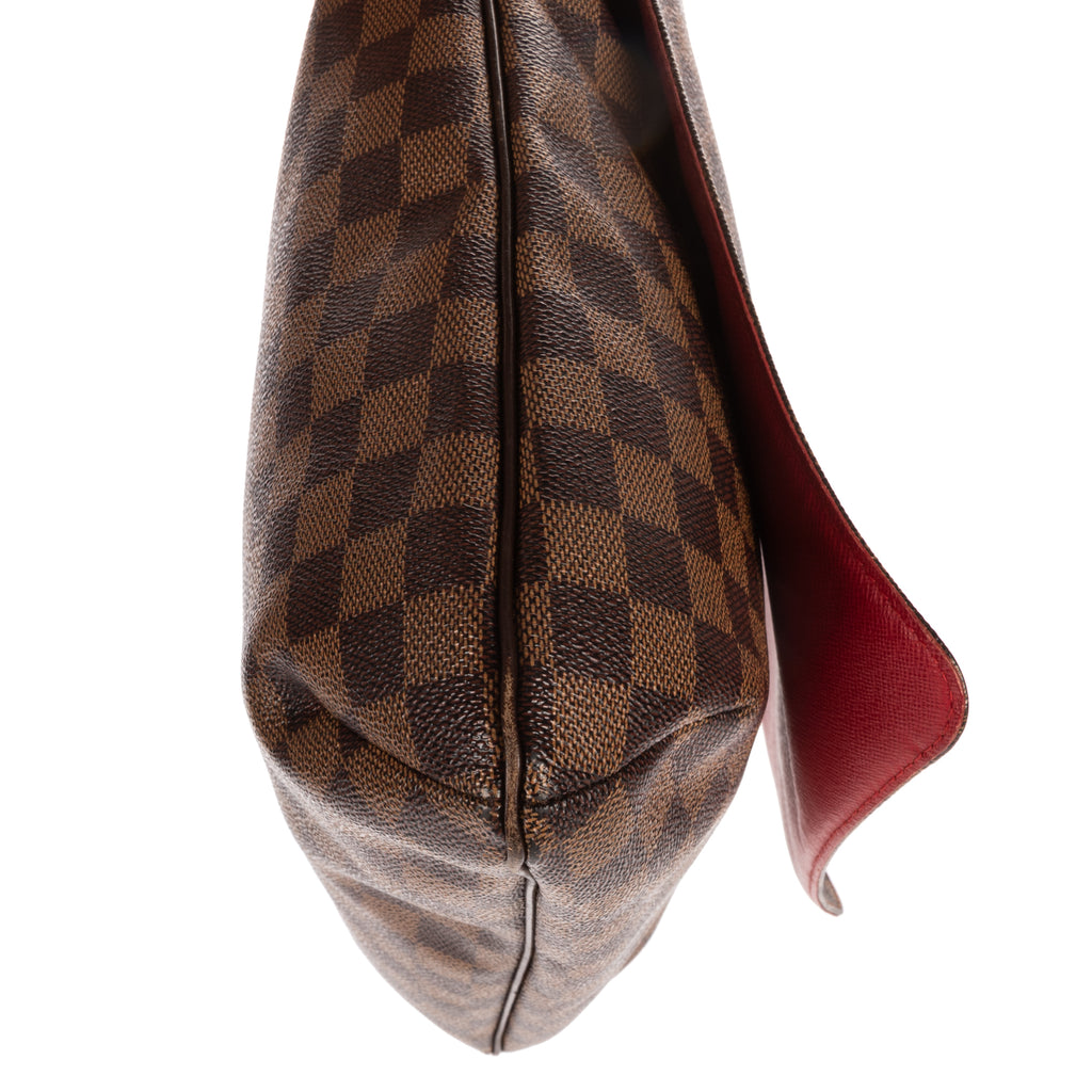 Shoulder Bag Musette Salsa Long Strap GM Dark Brown Damier Ebene