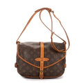Shoulder Bag Saumur 25 Brown Monogram Canvas