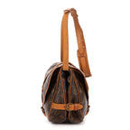Shoulder Bag Saumur 25 Brown Monogram Canvas