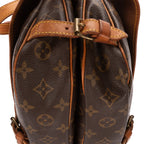 Shoulder Bag Saumur 25 Brown Monogram Canvas