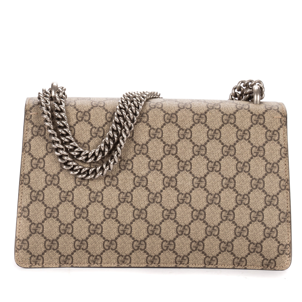 Shoulder Bag Small Dionysus Chain Crossbody Small Beige Supreme Coated Canvas