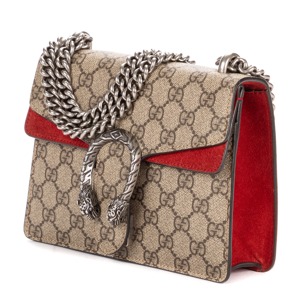 Shoulder Bag Mini Dionysus Chain Crossbody Mini Beige Supreme Coated Canvas