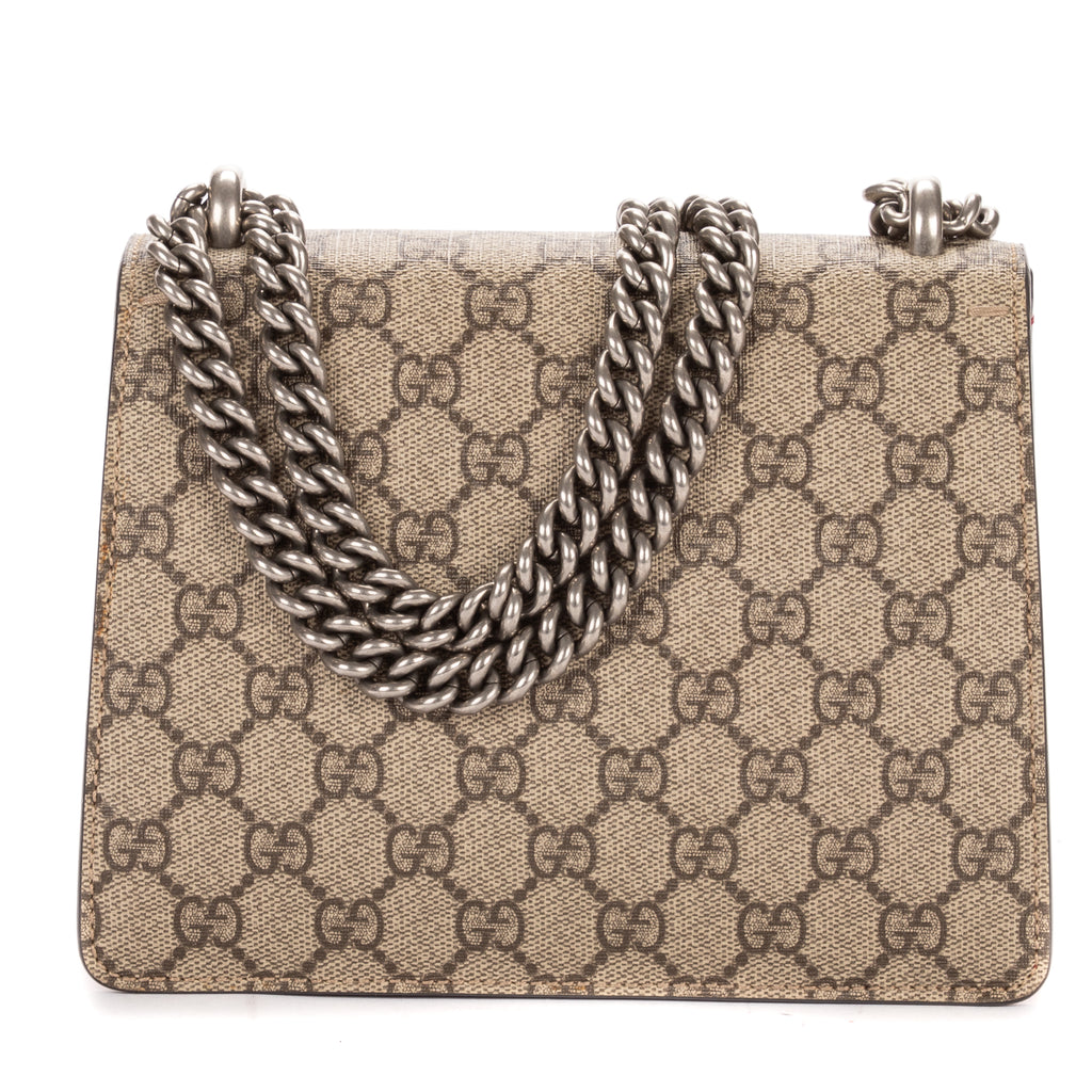 Shoulder Bag Mini Dionysus Chain Crossbody Mini Beige Supreme Coated Canvas