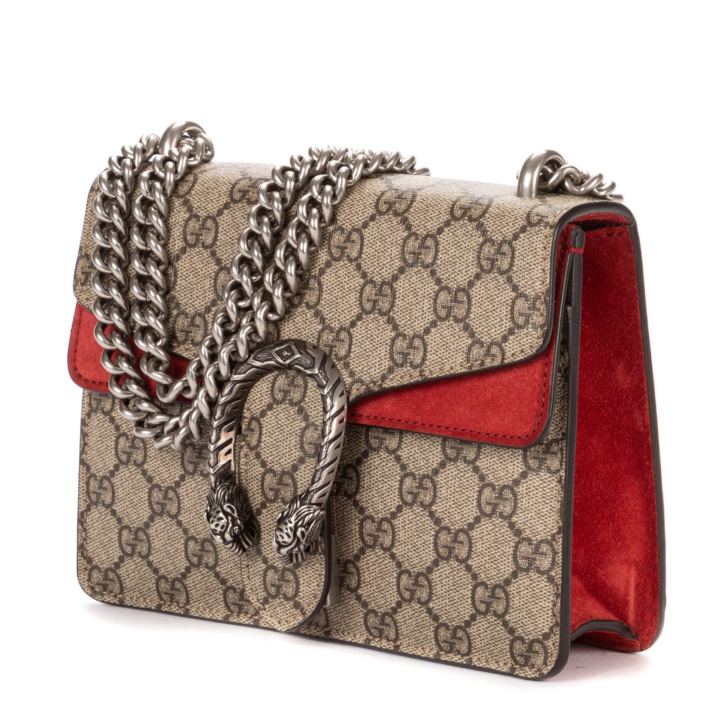 Shoulder Bag Mini Dionysus Chain Crossbody Mini Beige Supreme Coated Canvas