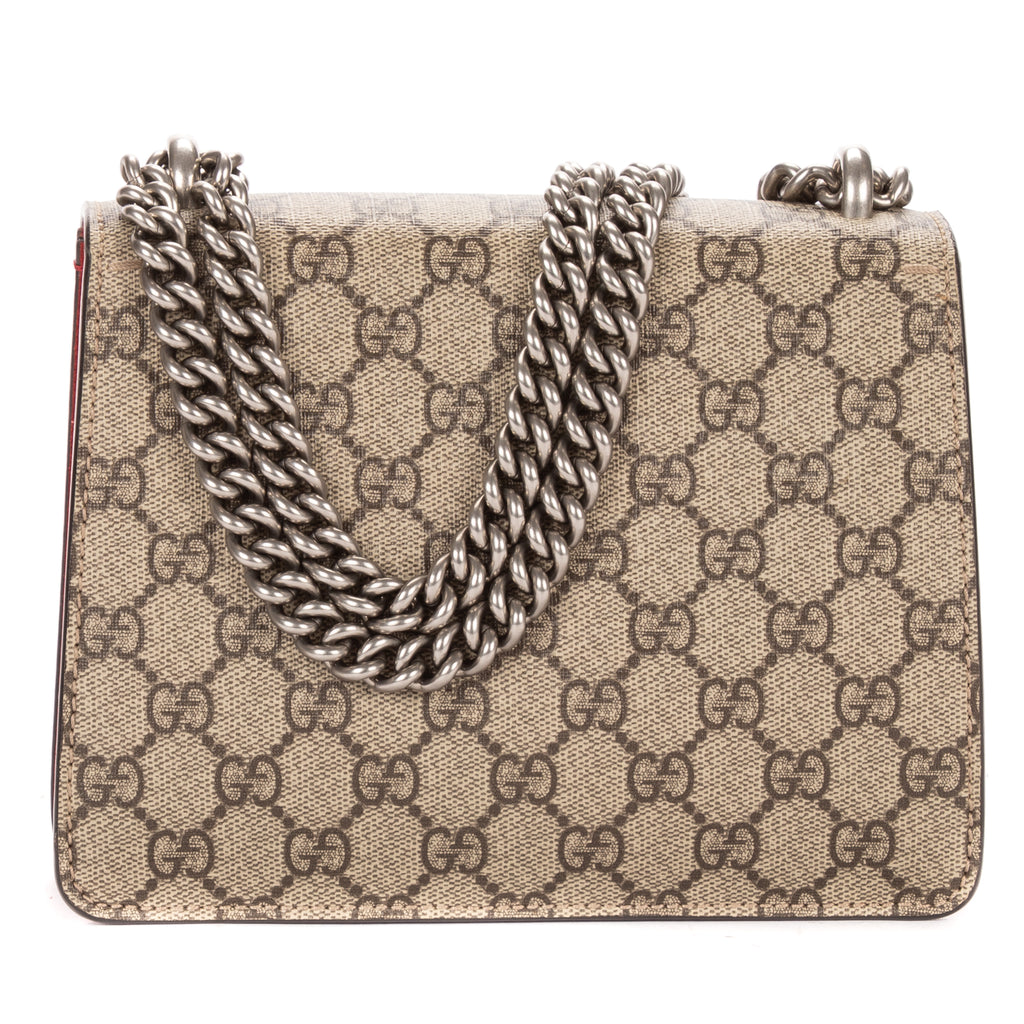 Shoulder Bag Mini Dionysus Chain Crossbody Mini Beige Supreme Coated Canvas