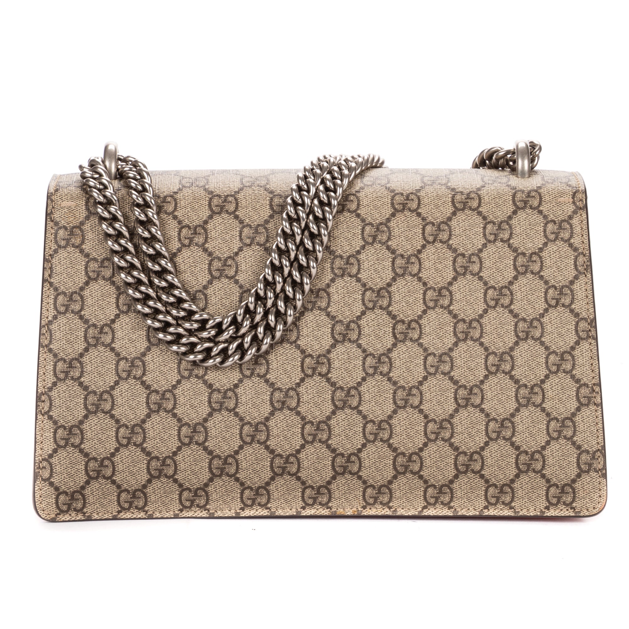 Shoulder Bag Small Dionysus Chain Crossbody Small Beige Supreme Coated Canvas