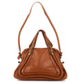 Shoulder Bag Medium Marcie Medium Tan Calfskin Leather