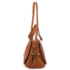 Shoulder Bag Medium Marcie Medium Tan Calfskin Leather