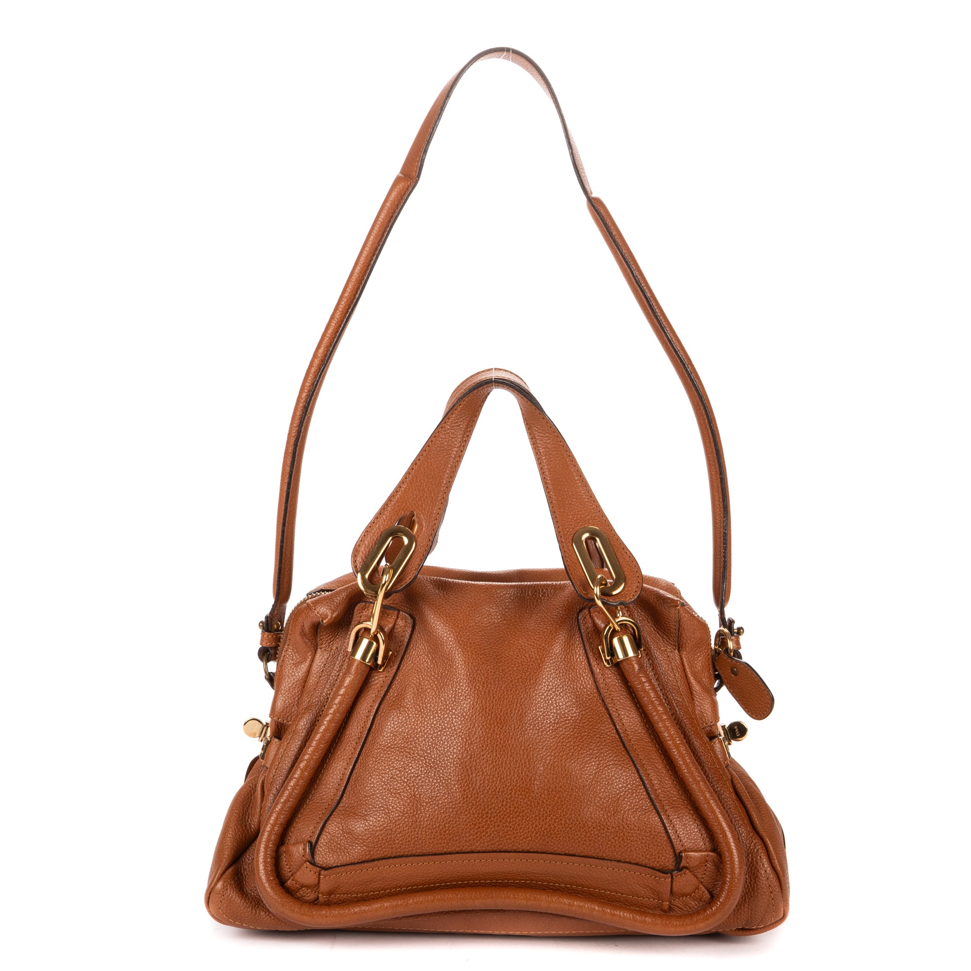 Shoulder Bag Medium Marcie Medium Tan Calfskin Leather
