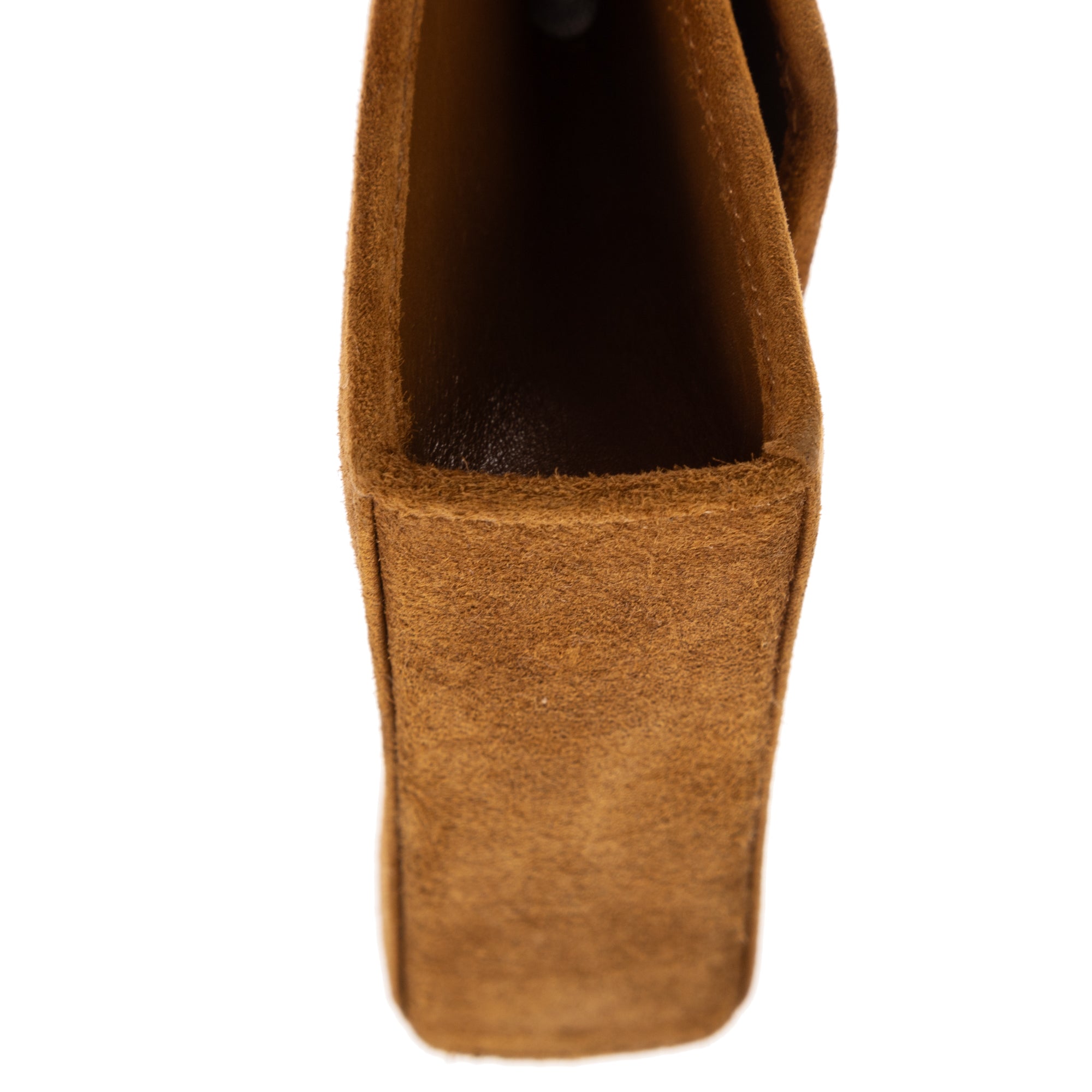 Shoulder Bag Mini Gancini Mini Light Brown Suede Leather