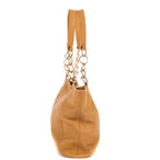 Shoulder Bag CC Shopping Tote Light Brown Textured Leather