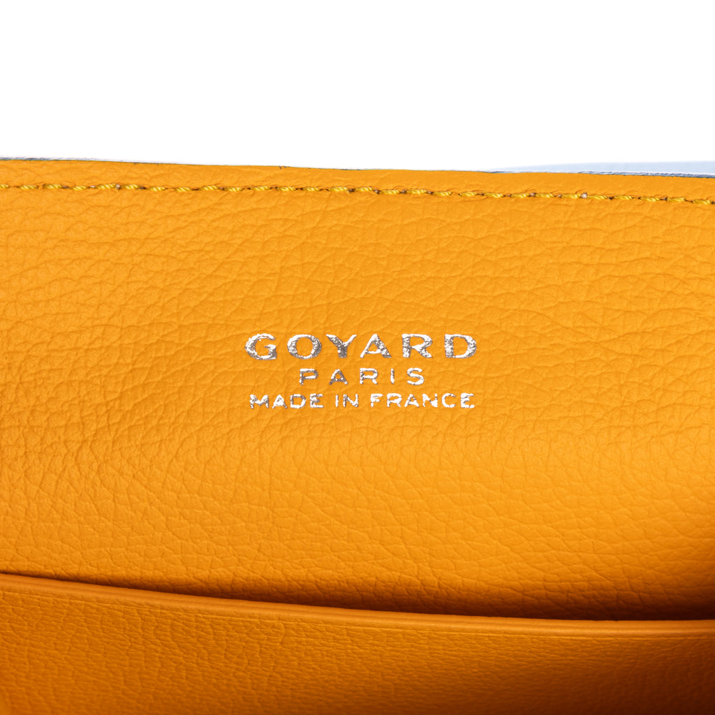 Shoulder Bag Saigon Mini Blue Calfskin Leather/Goyardine Canvas