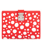Case Yayoi Kusama Infinity Dots Paul Note Cover Red Epi Pattern Leather