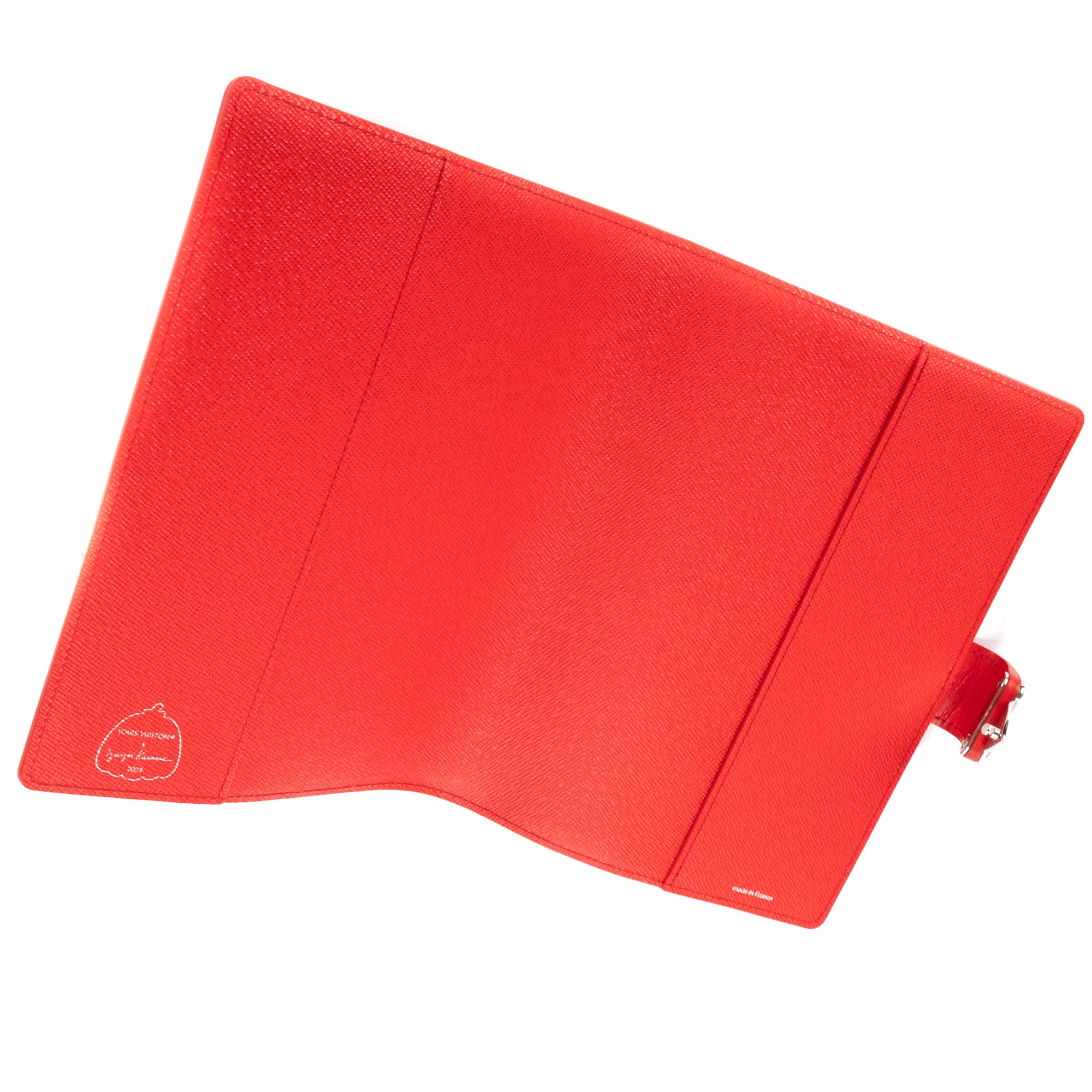 Case Yayoi Kusama Infinity Dots Paul Note Cover Red Epi Pattern Leather
