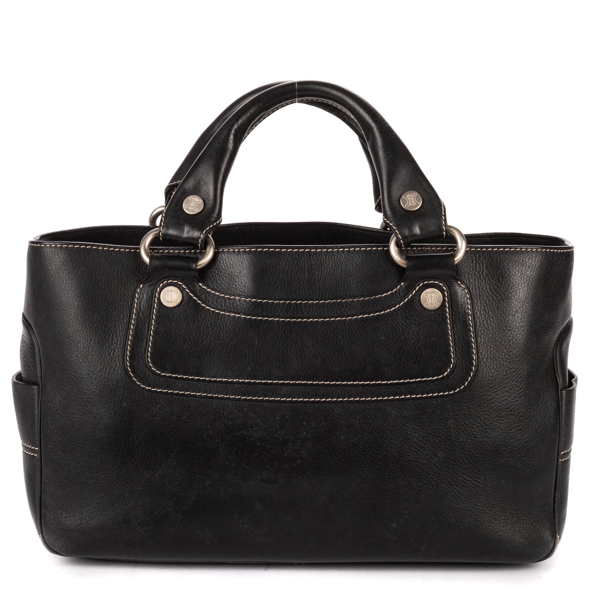 Shoulder Bag Boogie Bag Black Pebbled Calfskin Leather