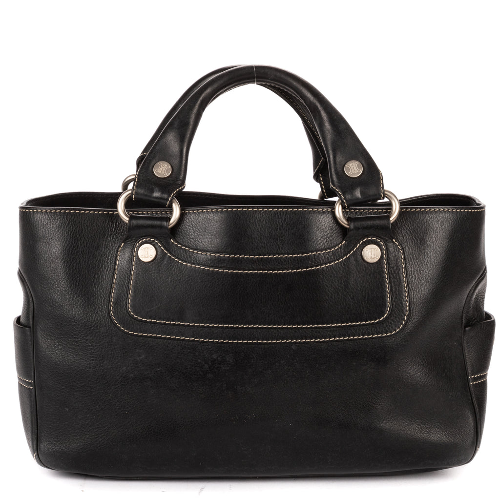 Shoulder Bag Boogie Bag Black Pebbled Calfskin Leather