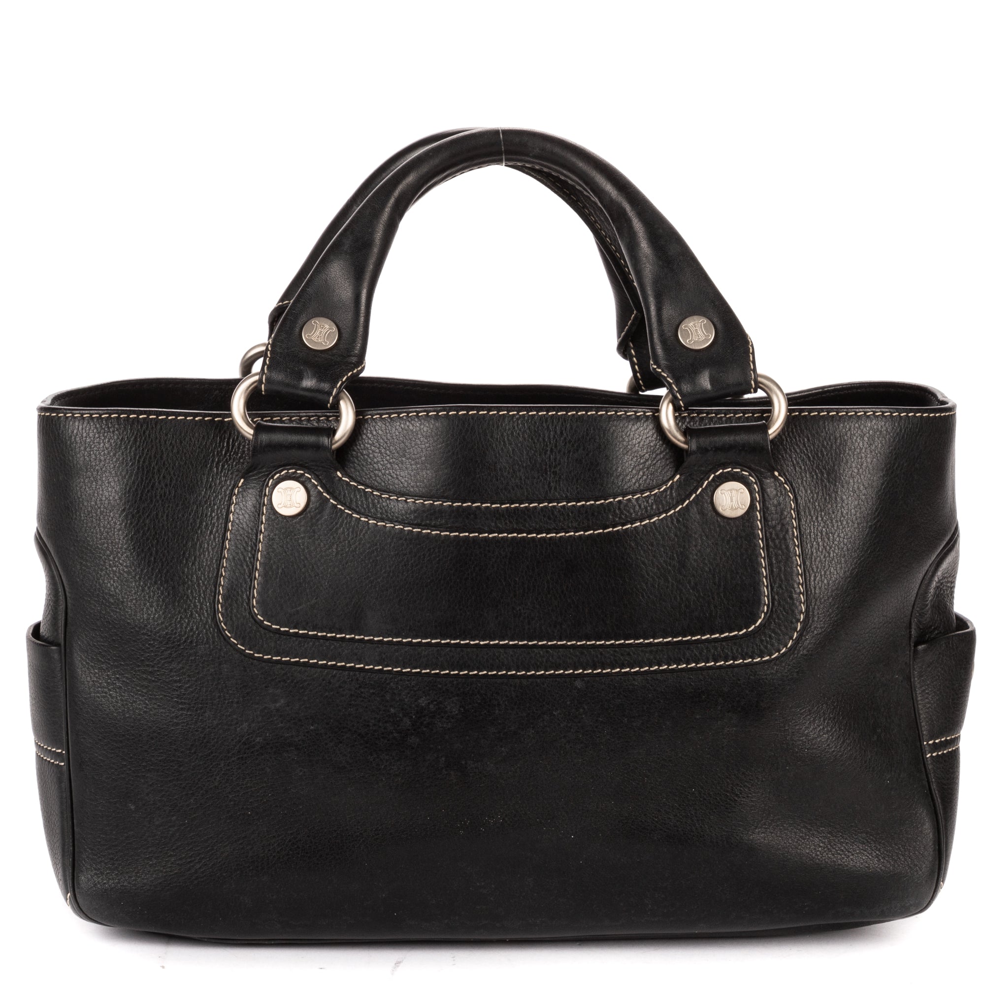 Shoulder Bag Boogie Bag Black Pebbled Calfskin Leather