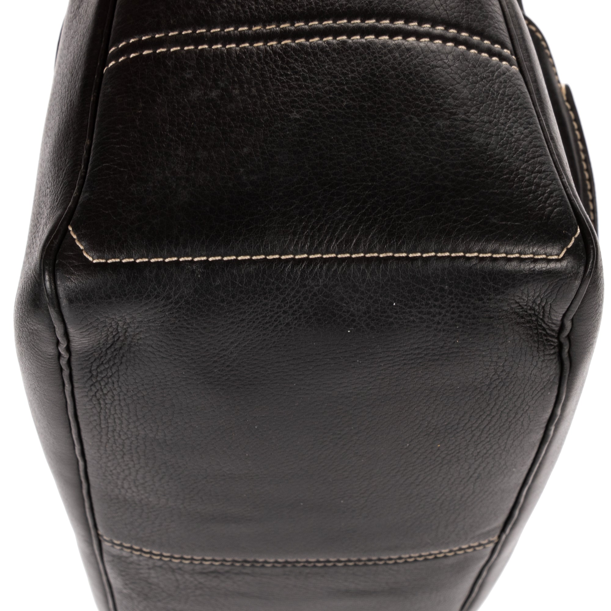 Shoulder Bag Boogie Bag Black Pebbled Calfskin Leather