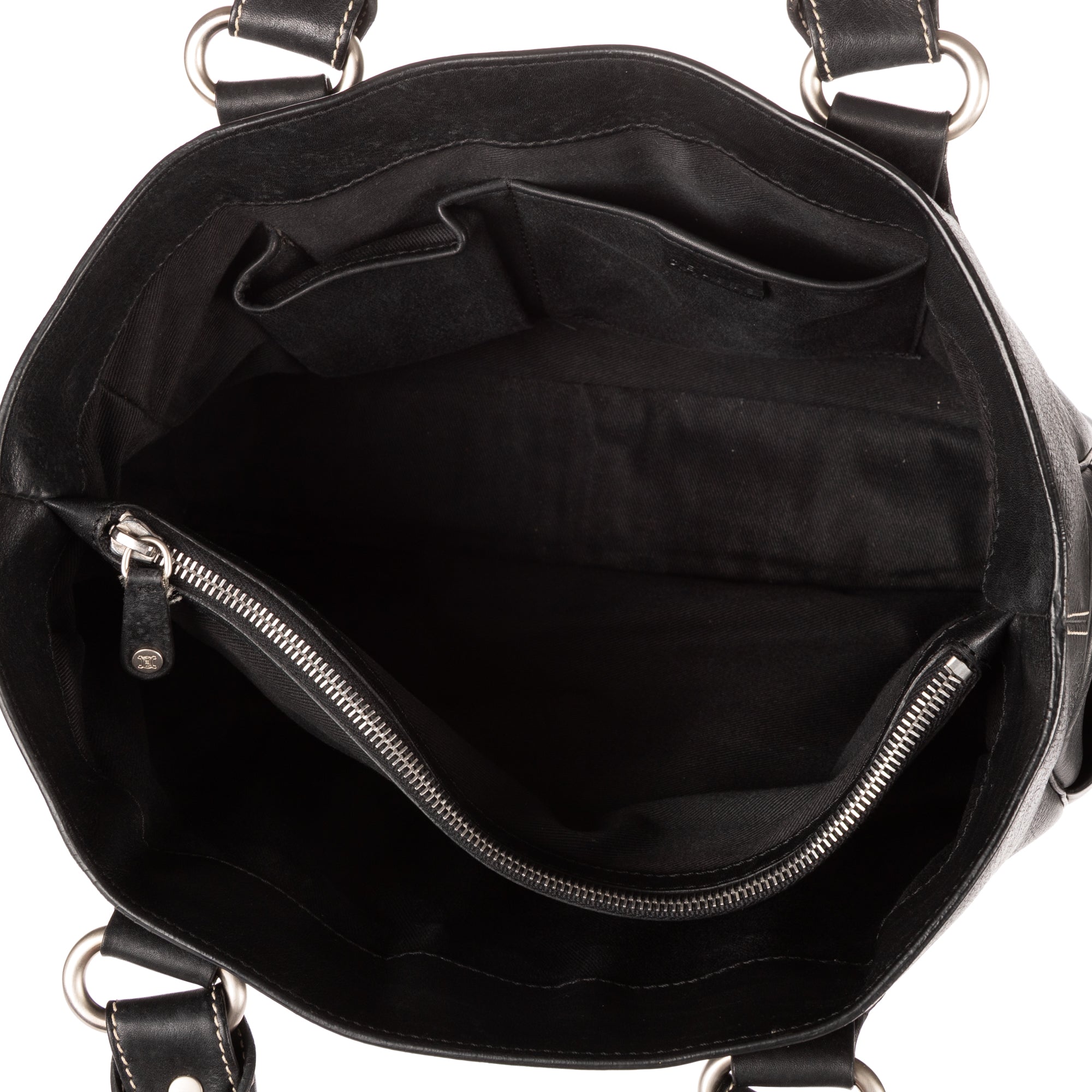 Shoulder Bag Boogie Bag Black Pebbled Calfskin Leather