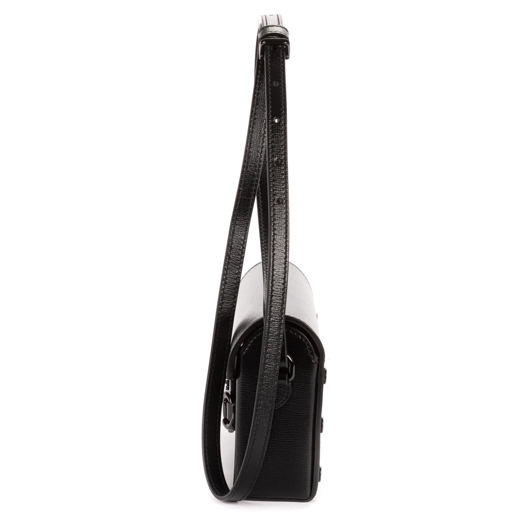 Shoulder Bag Mini 1955 Horsebit Crossbody Mini Black Smooth Calfskin Leather