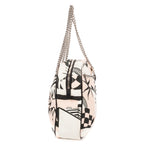 Shoulder Bag La Pausa Bay Camera Bag White Printed Canvas