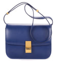 Shoulder Bag Medium Classic Box Medium Navy Smooth Calfskin Leather